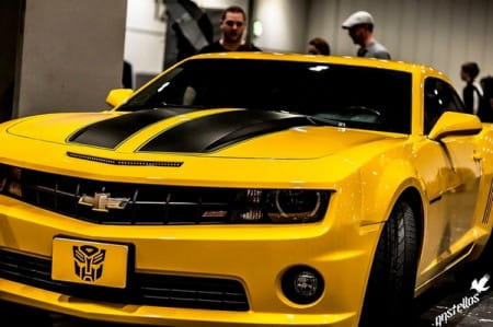 Bumblebee car from Transformers film available for wedding hire