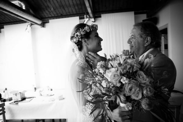 Bride with father