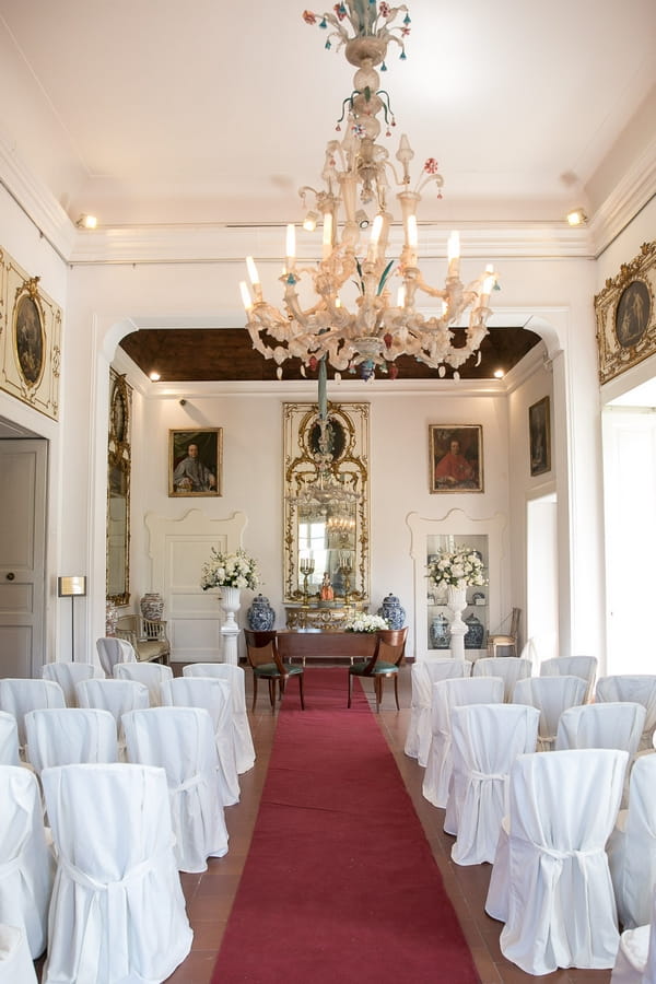 Museo Correale wedding ceremony room