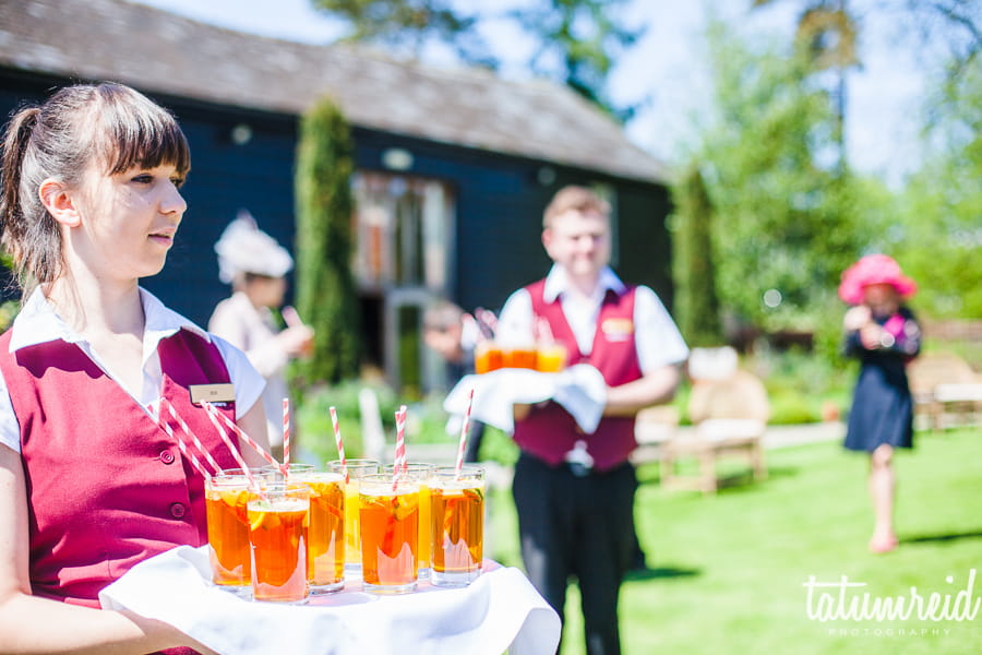 Wedding arrival drinks