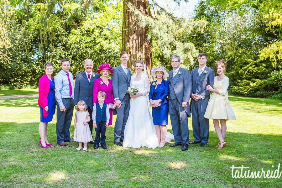 Family wedding shot