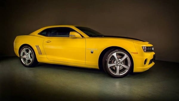 Bumblebee car from Transformers film available for wedding hire