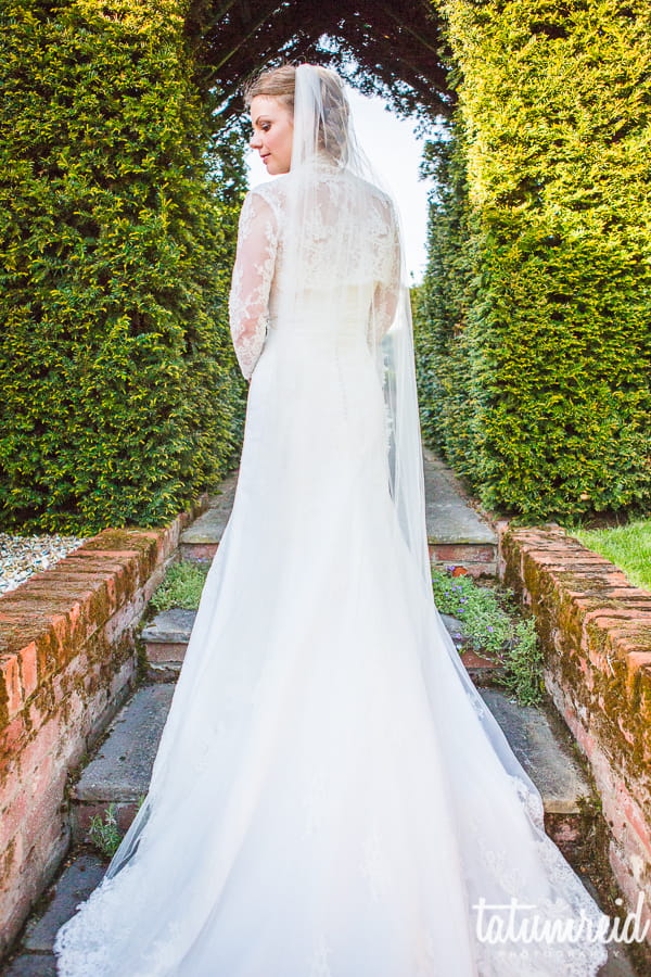 Bride with back to camera