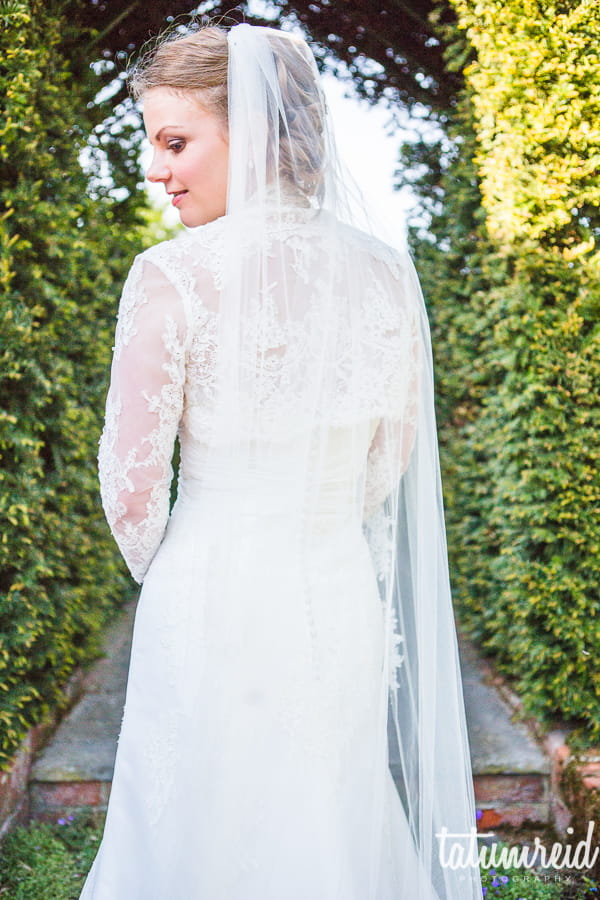 Bride with back to camera