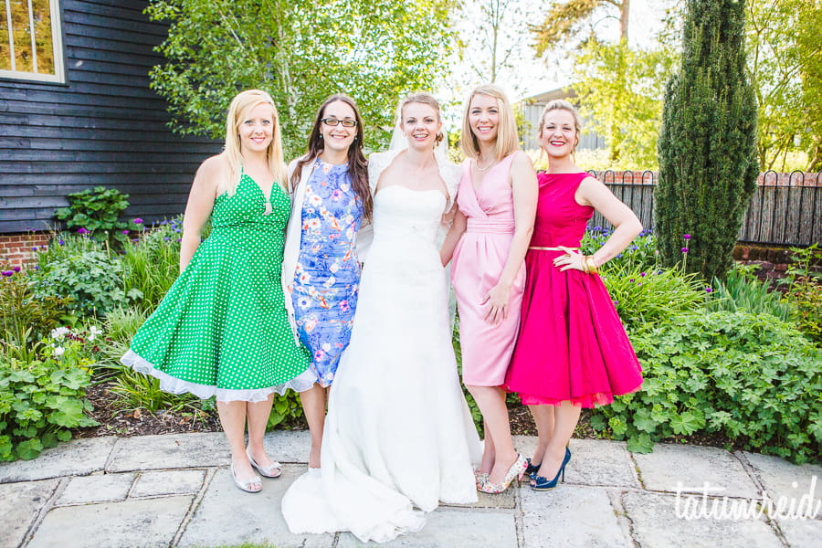 Bride with friends