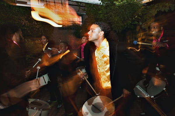 Drummer at wedding