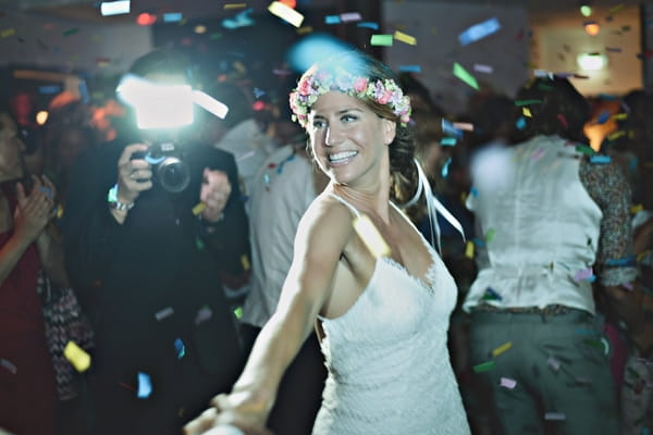 Bride dancing