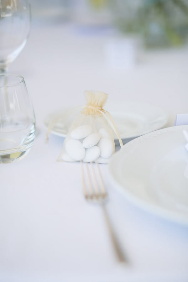Wedding favour on table