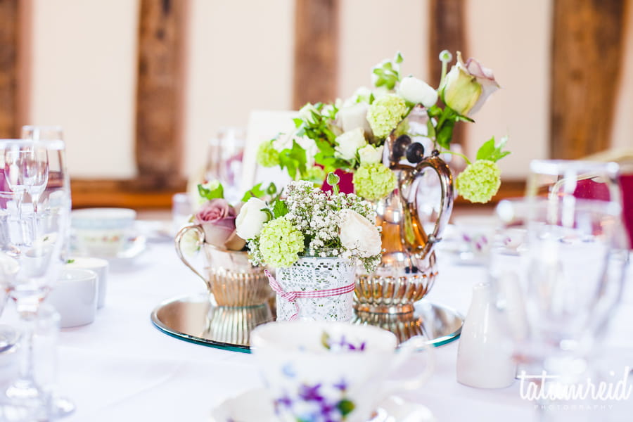 Wedding table centrepiece