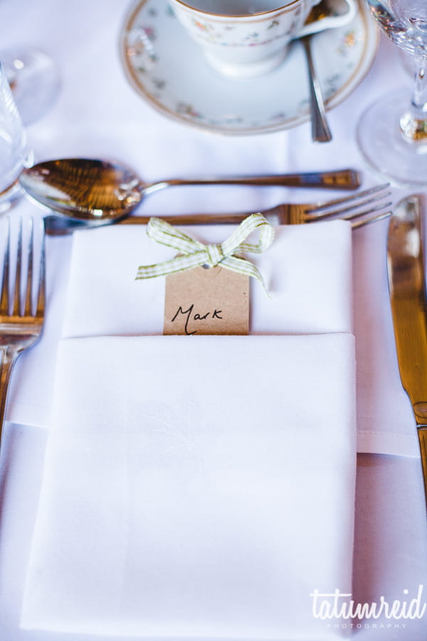 Wedding place setting