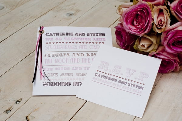 Rose Quartz Wedding Stationery - Five Dollar Shake Weddings