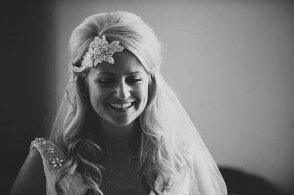 Bride smiling