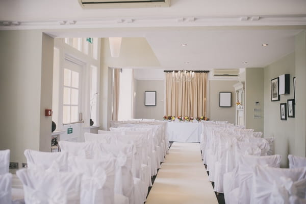 Wedding ceremony room at Woodland Hotel, Leeds