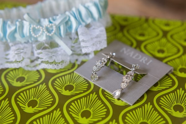 Garter and earrings