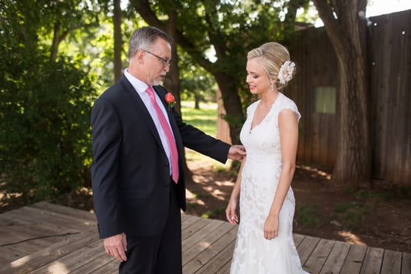 Father with bride