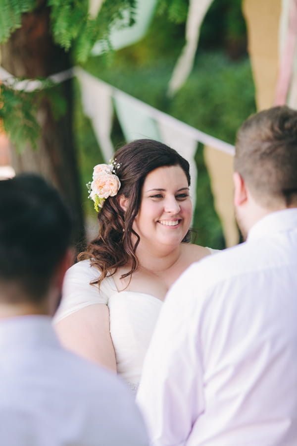 Smiling bride