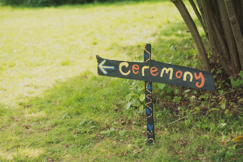 Ceremony sign