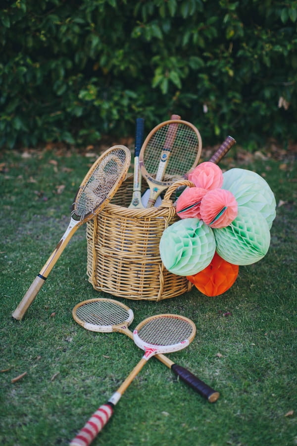 Vintage tennis rackets