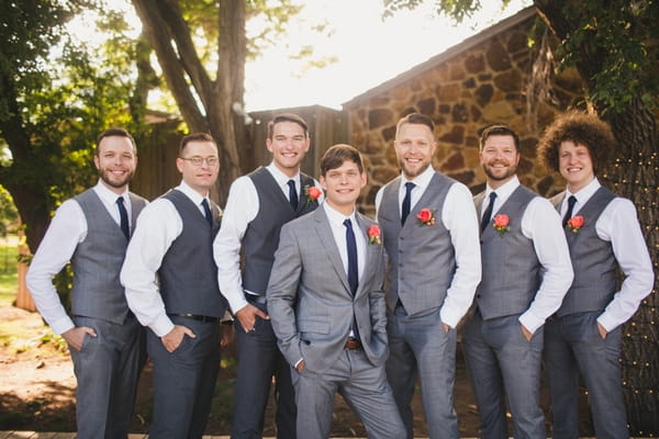 Groom with groomsmen