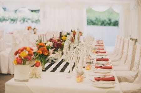 Wedding table layout