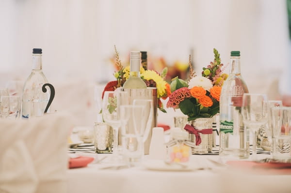 Items on wedding table