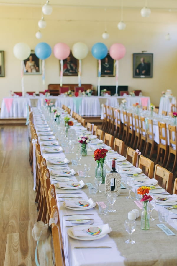 Long wedding table