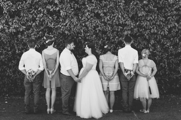 Bride, groom and bridal party