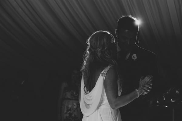 Bride and groom first dance