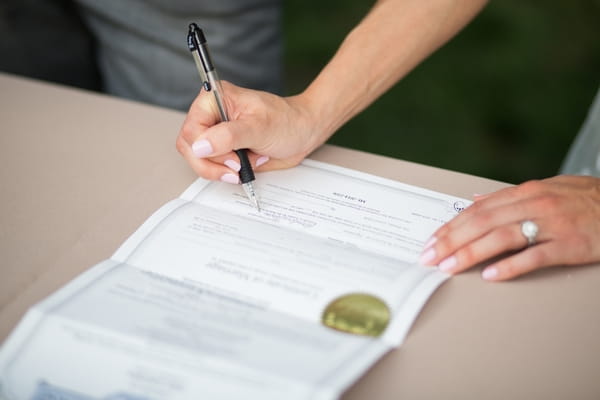 Signing of register