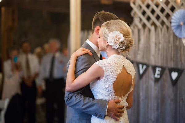 Bride and groom dance