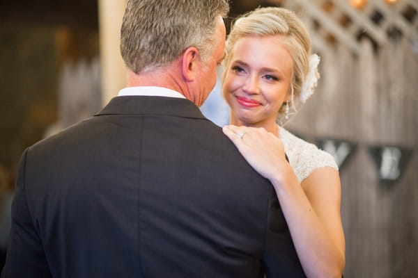 Bride dancing with father