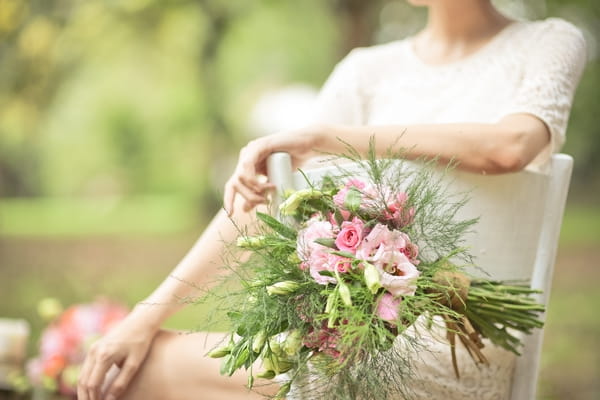 Flowers on chair