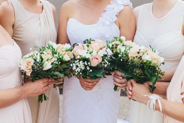 Bride and bridesmaids' bouquets