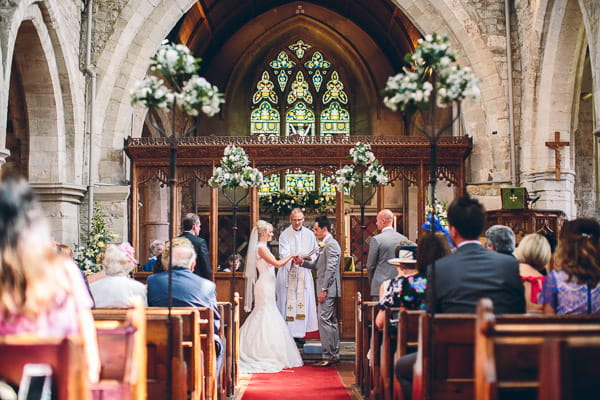 Wedding ceremony in church