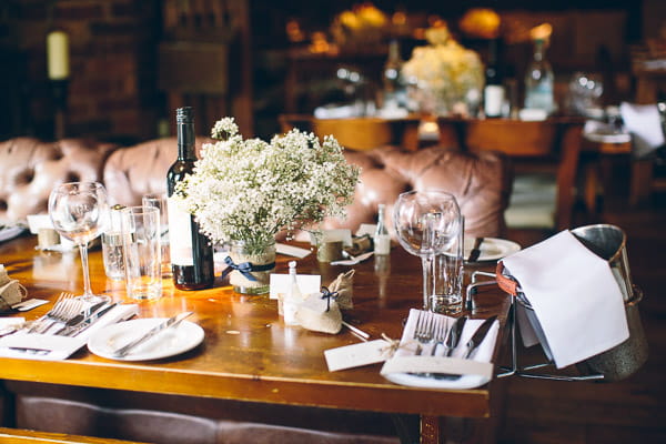 Wedding table layout