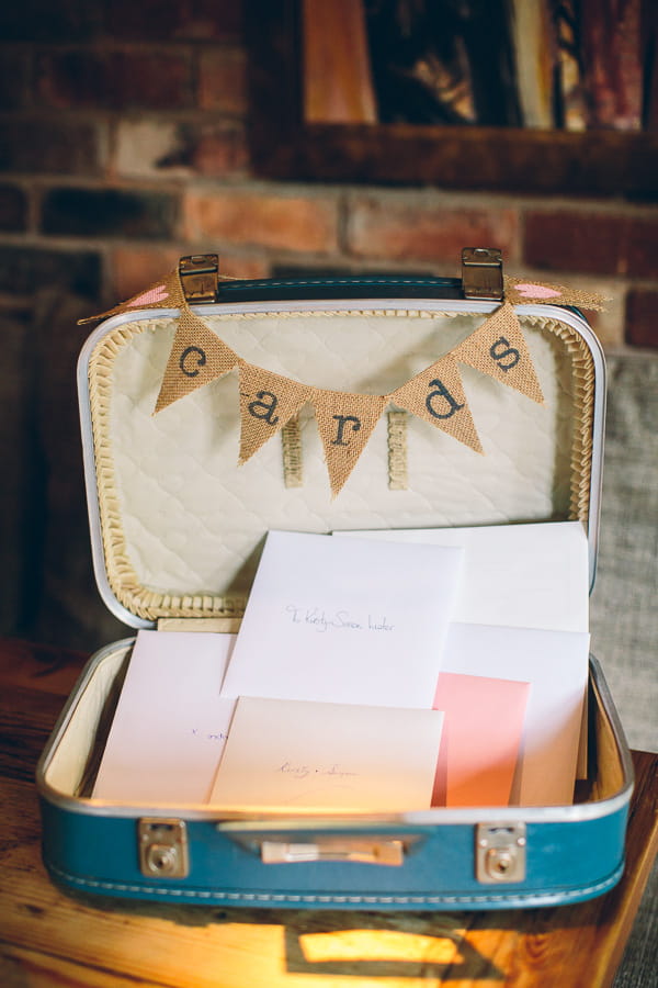 Suitcase for wedding cards