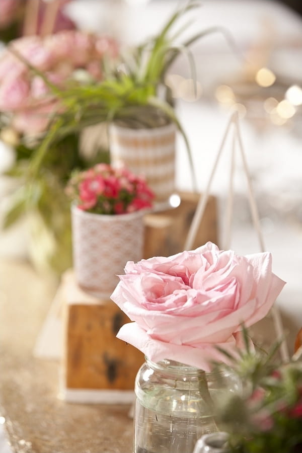 Flower on wedding table