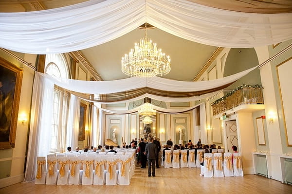 Ceiling Drapes at City Rooms - More Weddings