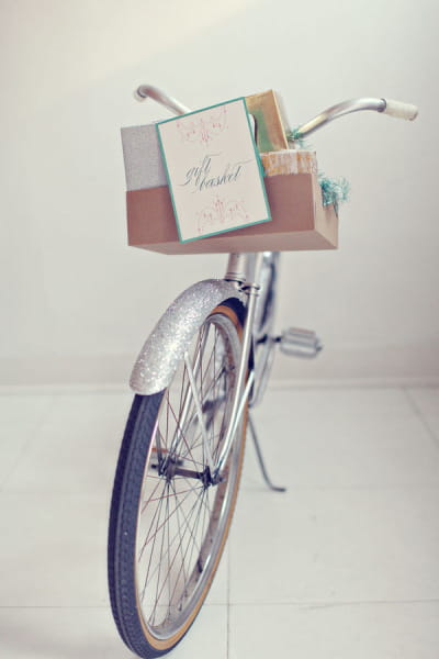 Silver bicycle