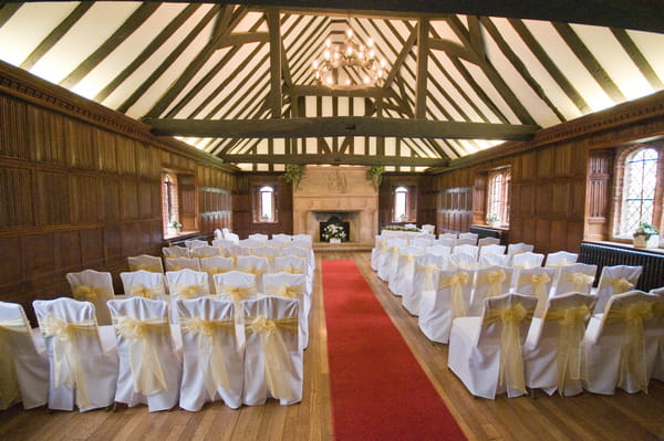 Wedding Ceremony in Leez Priory Great Hall