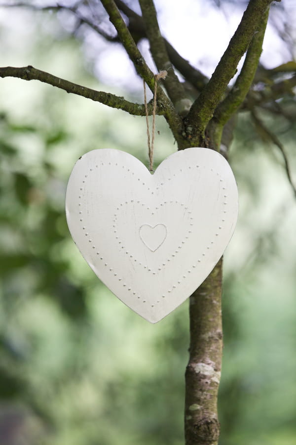 Heart hanging from tree