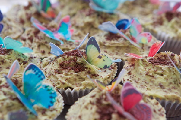 Butterflies on cupcakes