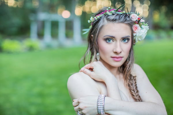 Bride with floral crown