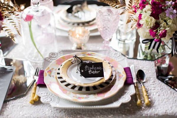 Wedding place setting