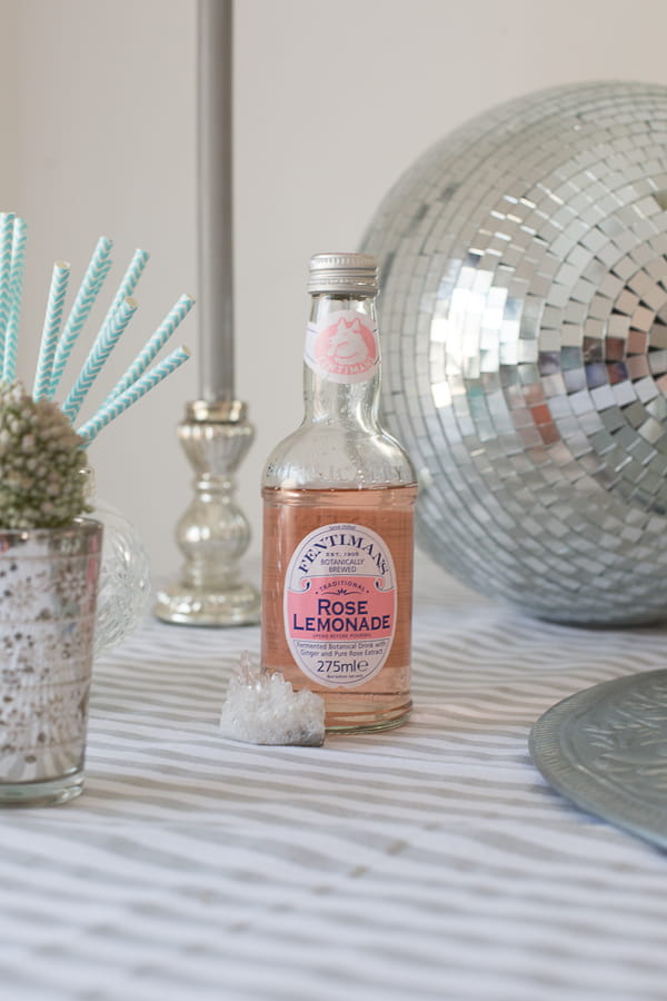 Bottle of rose lemonade