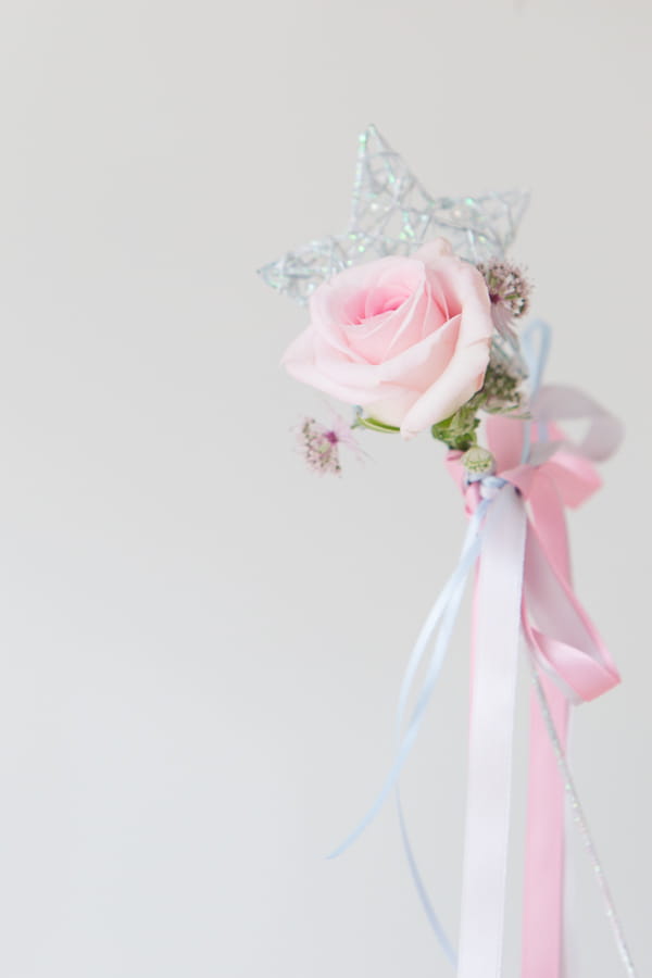 Pink rose star wand