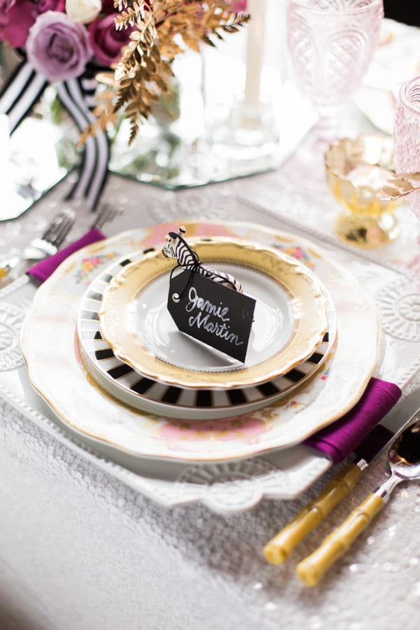 Wedding place setting