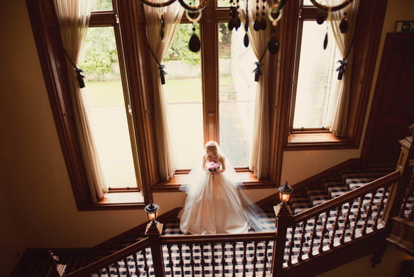 Bride at Kinnettles Castle