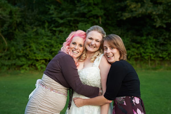 Bride with friends