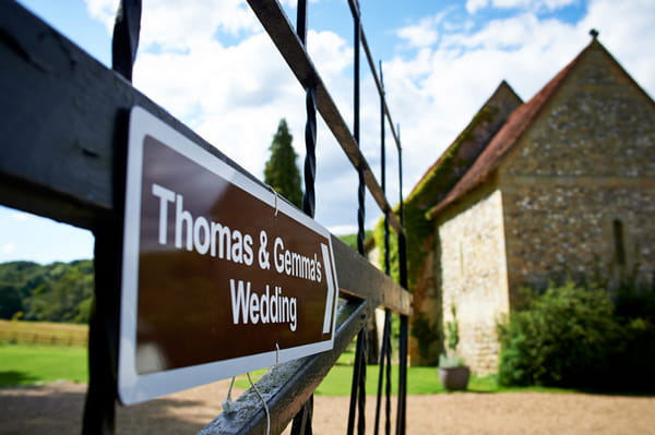 Thomas and Gemma wedding sign